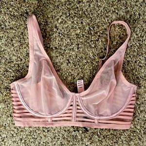 Victoria’s Secret sheer pink bra